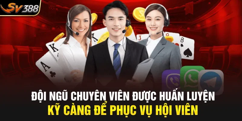 Đội ngũ chuyên viên được huấn luyện kỹ càng để phục vụ hội viên