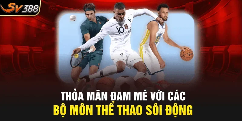 Thỏa mãn đam mê với các bộ môn thể thao sôi động